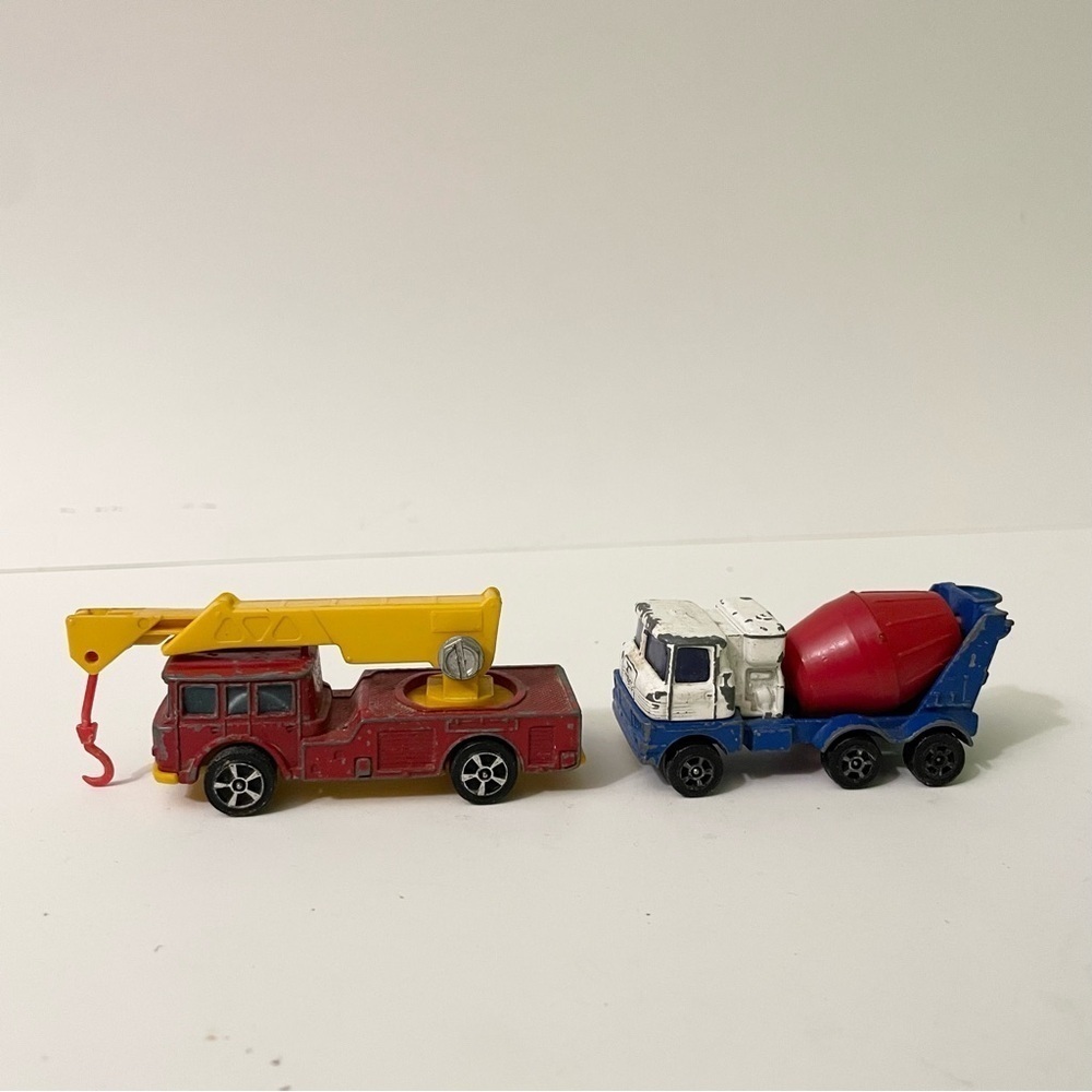 Vtg Corgi Junior Diecast Scammell Concrete Mixer Simon Snorkel Fire Engine